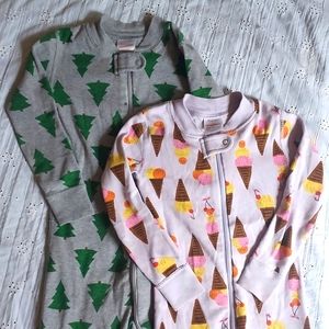 Hanna Andersson 100% Organic Cotton 3T footless pajamas